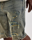 Jordan Craig Distressed Basic Denim Shorts