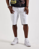 Jordan Craig Distressed Double-Knee Denim Carpenter Shorts