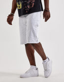 Jordan Craig Distressed Double-Knee Denim Carpenter Shorts