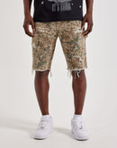 Jordan Craig Distressed Camo Carpenter Shorts