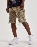 Jordan Craig Distressed Camo Carpenter Shorts