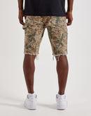 Jordan Craig Distressed Camo Carpenter Shorts