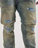 Jordan Craig Collins Straight Distressed Denim Jeans