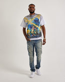 Jordan Craig Collins Straight Distressed Denim Jeans