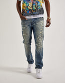 Jordan Craig Collins Straight Distressed Denim Jeans