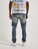 Jordan Craig Collins Straight Distressed Denim Jeans