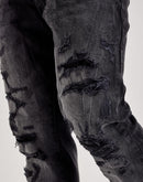 Jordan Craig Distressed Slim Collins Denim Jeans