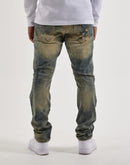 Jordan Craig Stacked Distressed Collins Denim Jeans