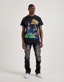 Jordan Craig Stacked Distressed Denim Jeans