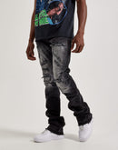 Jordan Craig Stacked Distressed Denim Jeans