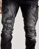 Jordan Craig Stacked Distressed Denim Jeans