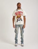 Jordan Craig Stacked Flare Cargo Denim Jeans