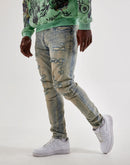 Jordan Craig Distressed Slim Denim Jeans
