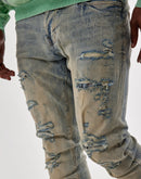 Jordan Craig Distressed Slim Denim Jeans