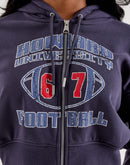 Jordan Howard University Flight Fleece Cropped Full-Zip Hoodie