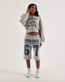 Jordan Howard University Flight Fleece Cropped Full-Zip Hoodie