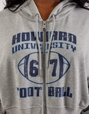 Jordan Howard University Flight Fleece Cropped Full-Zip Hoodie
