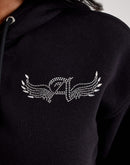 Juicy Couture Angel Reese Cropped Fleece Full-Zip Hoodie