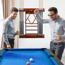 Wall-Mounted Billiards Pool Cue Rack Only-Brown