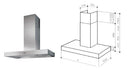 MULTISTAR MFAW48DSS-COM WALL MOUNTED HOOD FOR 220 VOLTS