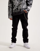 Kilogram Chain Rivet Stacked Denim Jeans