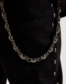 Kilogram Chain Rivet Stacked Denim Jeans