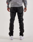 Kilogram Coated Geometric Slim Cross Chain Denim Jeans