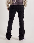 Kilogram Jet Black Zip Detail Jeans