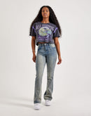 Kilogram Rhinestone Stacked Denim Jeans