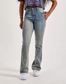 Kilogram Rhinestone Stacked Denim Jeans