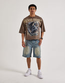 Kilogram Cross Chain Denim Shorts