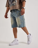 Kilogram Cross Chain Denim Shorts