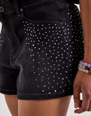 Kilogram Rhinestone Denim Shorts