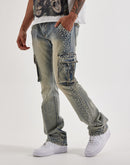Kindred Pearl Stacked Cargo Denim Jeans