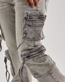 Kindred Stacked Cargo Denim Jeans
