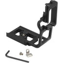 Kirk L-Bracket for Canon 5D w/ BG-E4 attached
