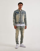Kloud 9 Checkered Denim Jacket