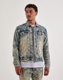 Kloud 9 Checkered Denim Jacket