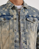 Kloud 9 Checkered Denim Jacket