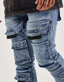 Kloud 9 Stacked Cargo Denim Jeans