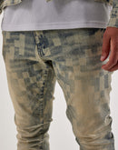 Kloud 9 Checkered Slim Denim Jeans