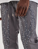 Kloud 9 Nylon Stacked Flare Stud Pants