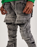 Kloud 9 Straight Cargo Denim Jeans