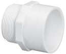 Lasco Adapter, 3/4" MPT x Slip White PVC Schedule 40 | 436-007