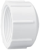 Lasco Cap, 1-1/2" FPT White PVC Schedule 40 | 448-015