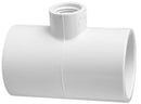 Lasco Reducing Tee, 2 x 2 x 1" Slip x Slip x FPT White PVC Schedule 40 | 402-249