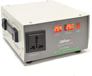 LiteFuze Automatic 1000-Watt Voltage Converter Transformer - Step Up - 110V/220V - Circuit Breaker Protection -Heavy Duty/ - Wattage Detection Technology - Ultra Compact - Light [5-Years Warranty]