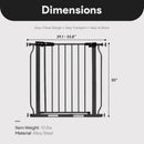 Walk-Thru Baby and Pet Safety Gate - Graphite