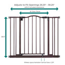 Windsor Arch Hold-Open & Auto-Close Pressure-Mount Gate