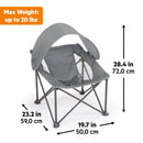 Pop 'N Chill Travel Seat - Grey
